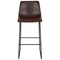 Merrick Lane 30 inch Faux Bar Height Bucket Seat Stools, Set of 2